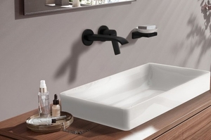 Hansgrohe Vivenis Ankastre Lavabo Bataryası -Mat Siyah 75050670 - 2