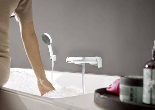 Hansgrohe Vivenis Banyo Bataryası Şelale Akışlı-Mat Beyaz 75420700 - 3