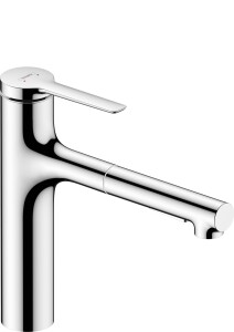 Hansgrohe Zesis M33 Eviye Bataryası Çekilebilir El Duşu 2jet 74801000 - 1
