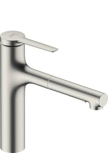 Hansgrohe Zesis M33 Eviye Bataryası Çekilebilir El Duşu 2jet Paslanmaz Çelik 74801800 - 1