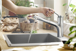 Hansgrohe Zesis M33 Eviye Bataryası Çekilebilir El Duşu 2jet sBox ile 74803000 - 2
