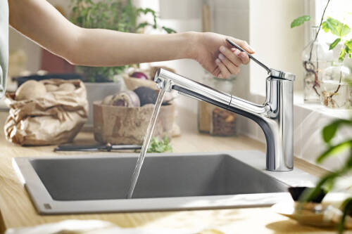 Hansgrohe Zesis M33 Eviye Bataryası Çekilebilir El Duşu 2jet sBox ile 74803000 - 2