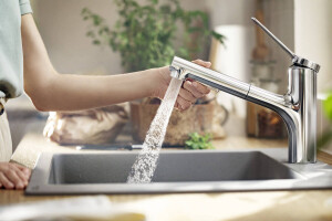 Hansgrohe Zesis M33 Eviye Bataryası Çekilebilir El Duşu 2jet sBox ile 74803000 - 3