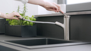 Hansgrohe Zesis M33 Eviye Bataryası Çekilebilir El Duşu 2jet sBox ile Paslanmaz Çelik 74803800 - 2