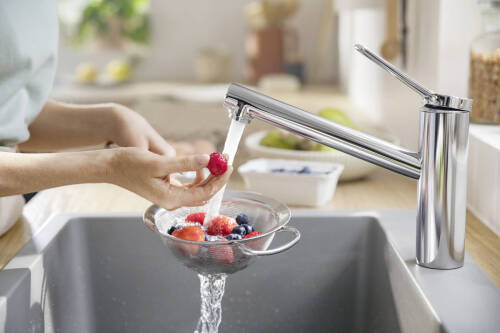 Hansgrohe Zesis M33 Eviye Bataryası Çekilebilir El Duşu EcoSmart 1jet 74811000 - 2
