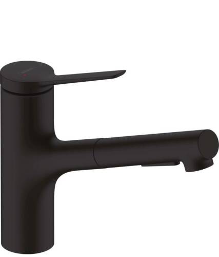 Hansgrohe Zesis M33 Eviye Bataryası Çekilebilir Gaga 2jet Mat Siyah 74800670 - 1