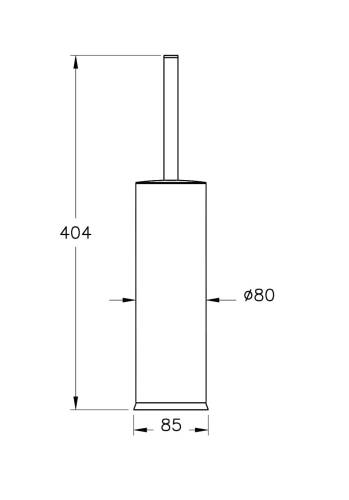 Vitra Base 300 Tuvalet Fırçalığı Yerden A44155 - 3
