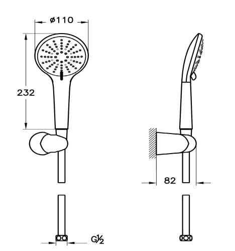 Vitra Win S Ankastre Duş Sistemi Rain L - 3